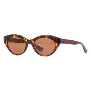 New GARRETT LEIGHT Juvee Havana Cat Eye 2096 1965TO/O Sunglasses Women